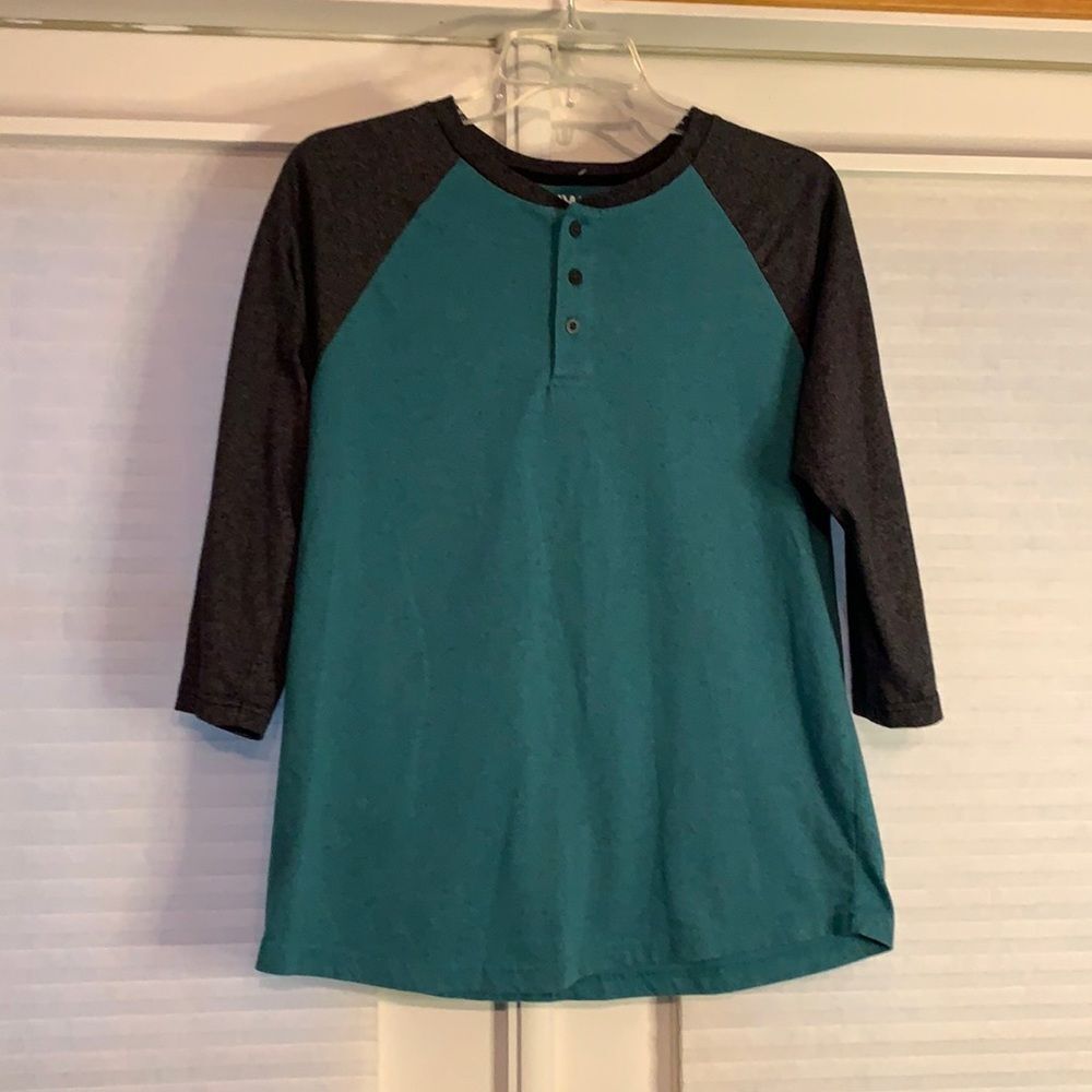 Boys XL Mens Small Tony Hawk Hawke Teal Blue Grey‎ Top Shirt